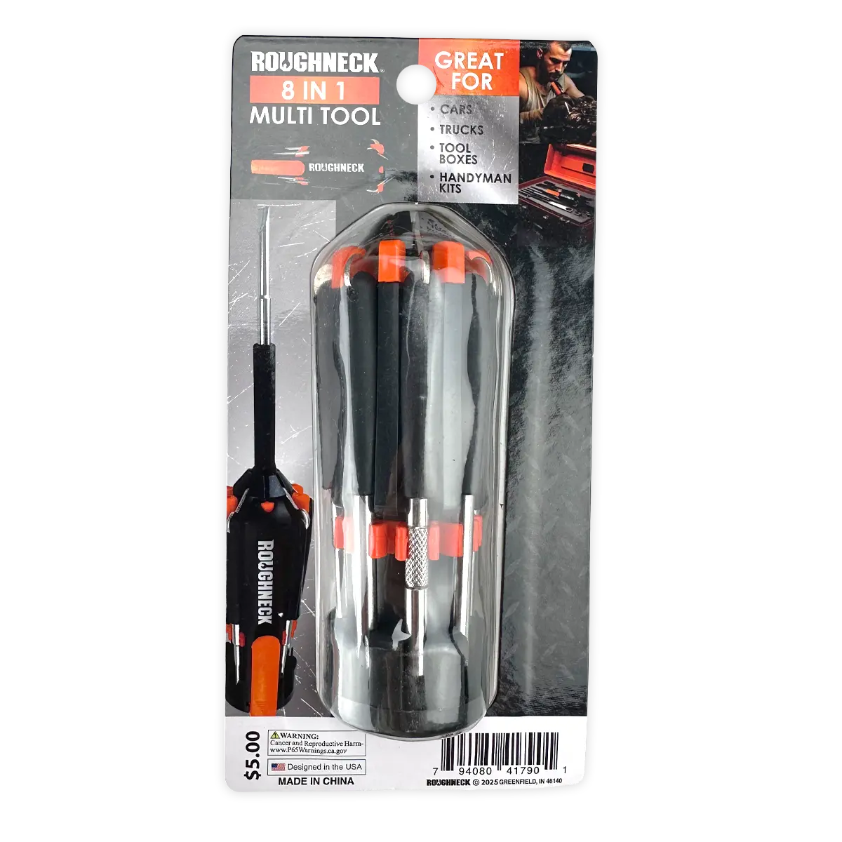 Roughneck Gadget Assortment - 9 Pieces Per Retail Ready Display 88604 ROUGHNECK