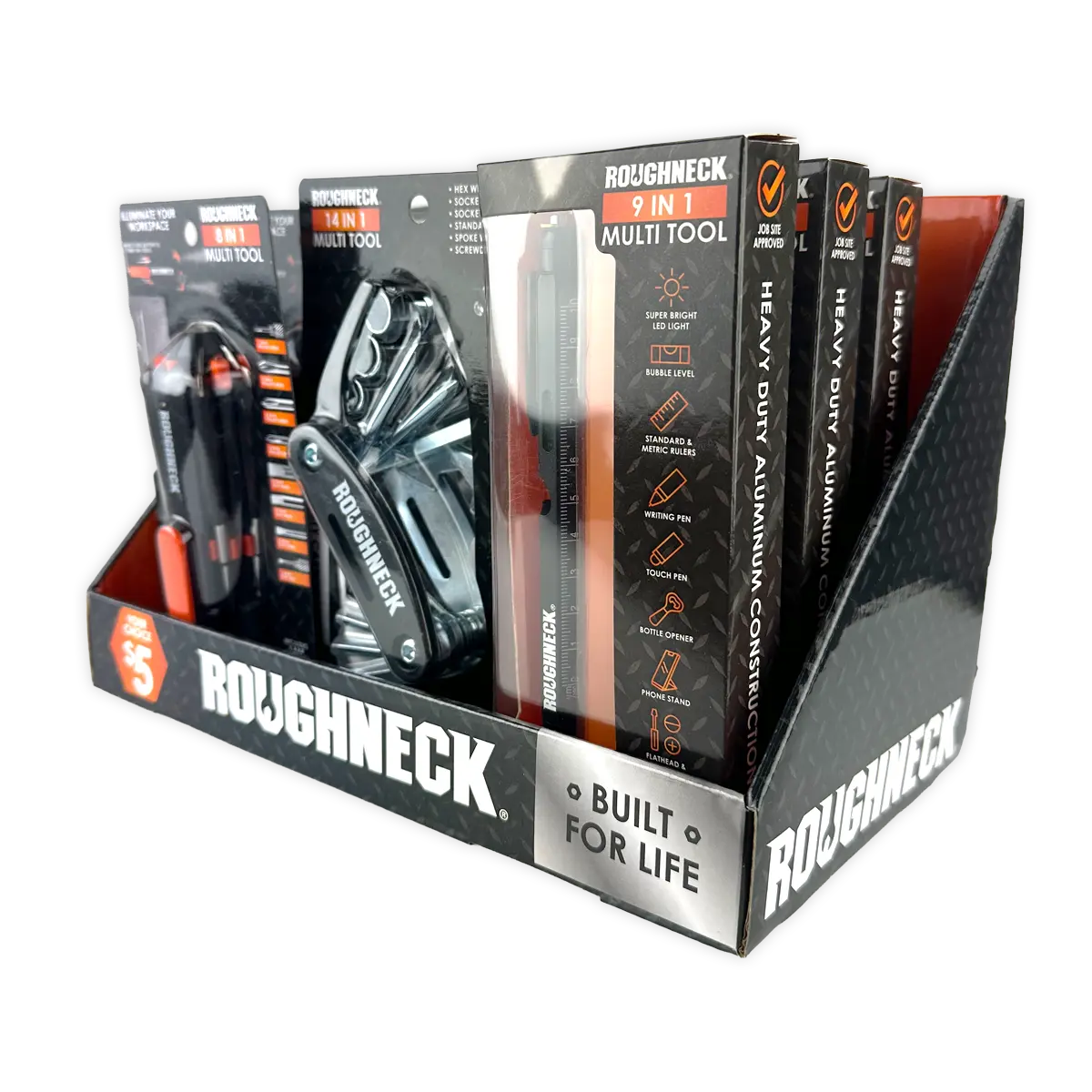 Roughneck Gadget Assortment - 9 Pieces Per Retail Ready Display 88604 ROUGHNECK