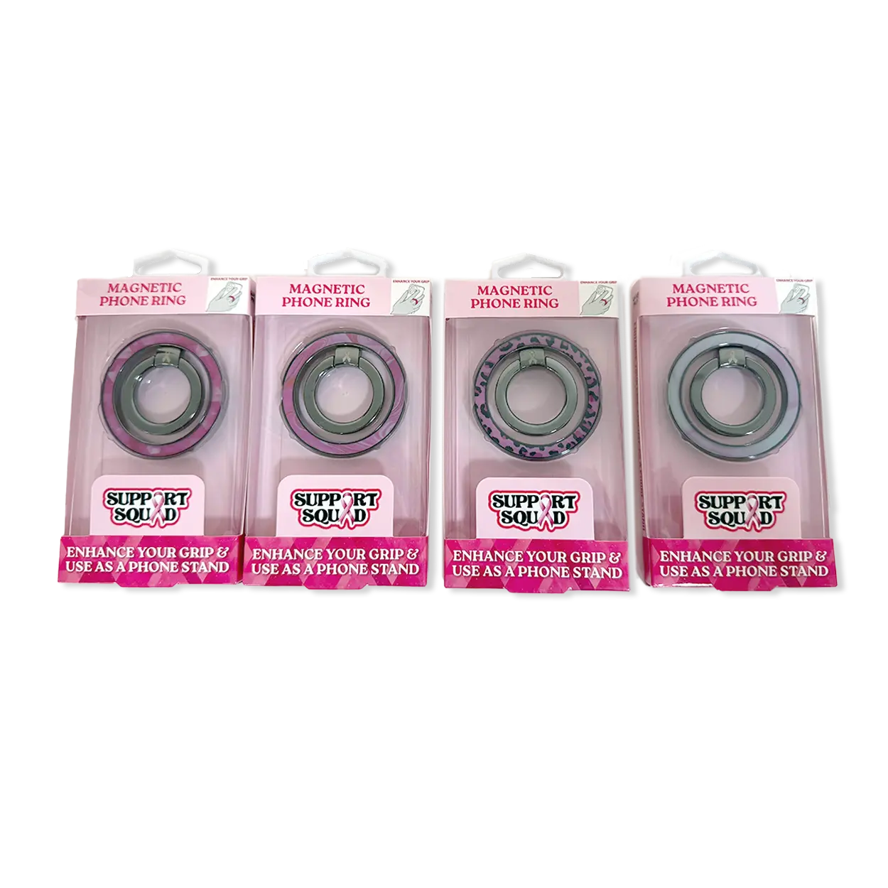 Breast Cancer Awareness Pink Support Squad Assortment Floor Display - 50 Pieces Per Retail Ready Display 88609 NOVELTY INC