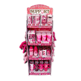 Breast Cancer Awareness Pink Support Squad Assortment Floor Display - 50 Pieces Per Retail Ready Display 88609 NOVELTY INC