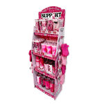 Breast Cancer Awareness Pink Support Squad Assortment Floor Display - 68 Pieces Per Retail Ready Display 88607 NOVELTY INC