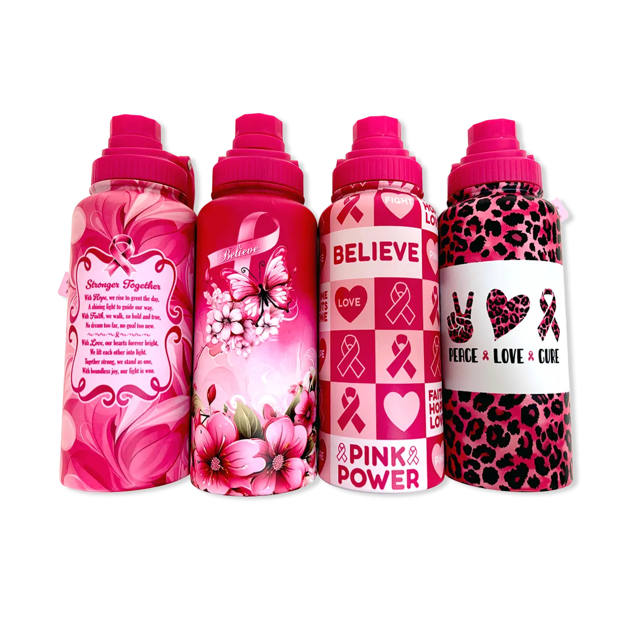 Breast Cancer Awareness Pink Support Squad Assortment Floor Display - 68 Pieces Per Retail Ready Display 88607 NOVELTY INC