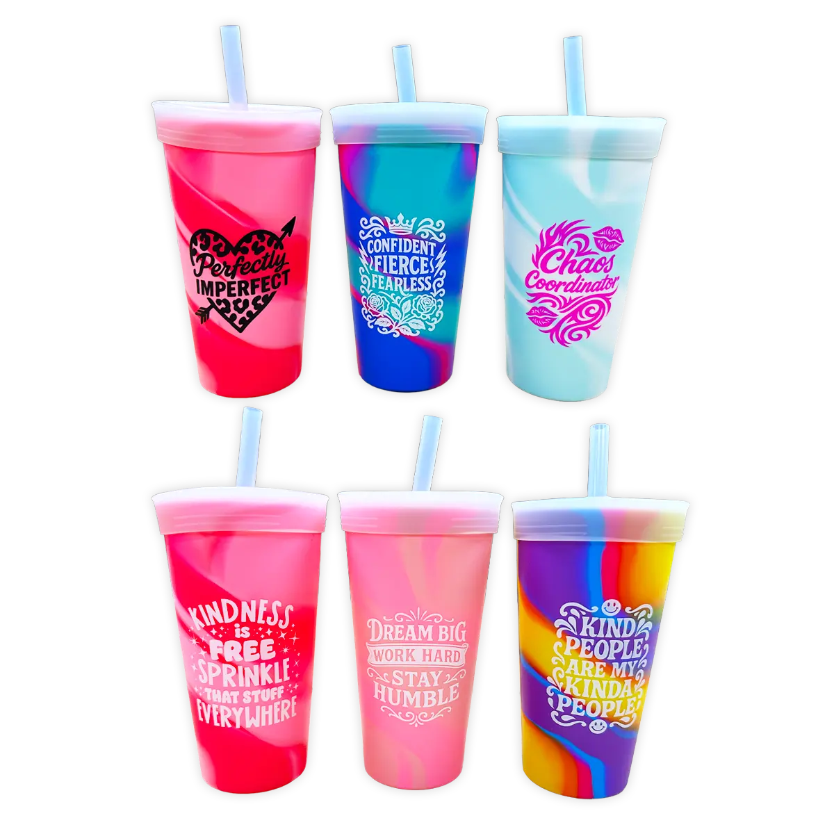 Silicone Cup Drinkware Assortment Floor Display - 32 Pieces Per Retail Ready Display 88608 NOVELTY INC