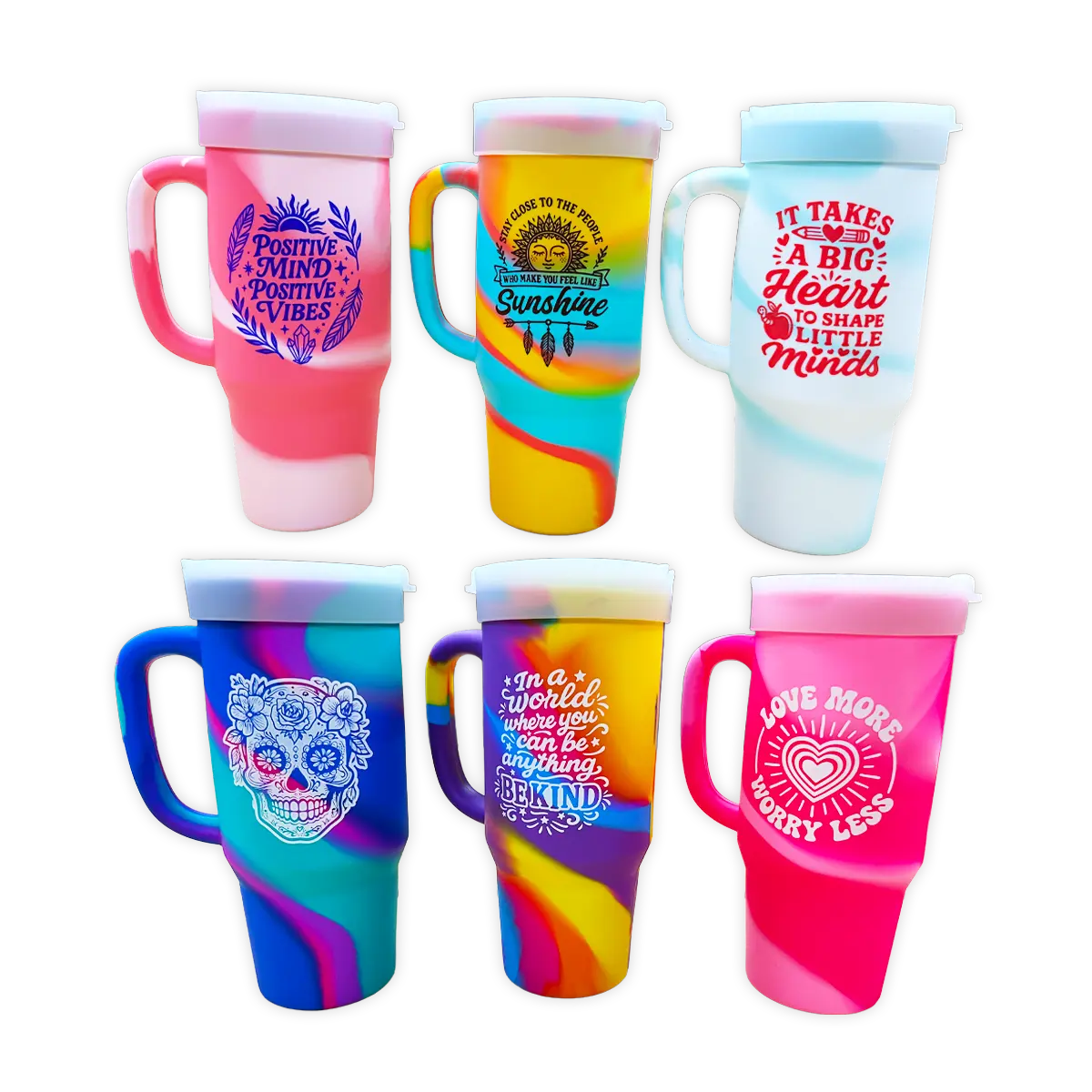 Silicone Cup Drinkware Assortment Floor Display - 32 Pieces Per Retail Ready Display 88608 NOVELTY INC