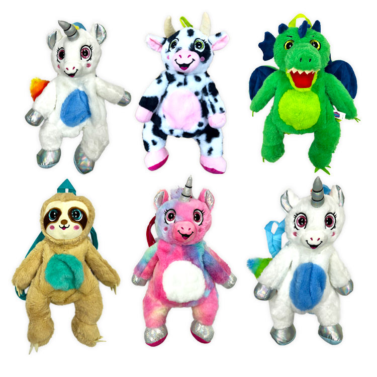 Forever Fuzzy Plush Assortment Floor Display - 44 Pieces Per Retail Ready Display Kit 88613 NOVELTY INC