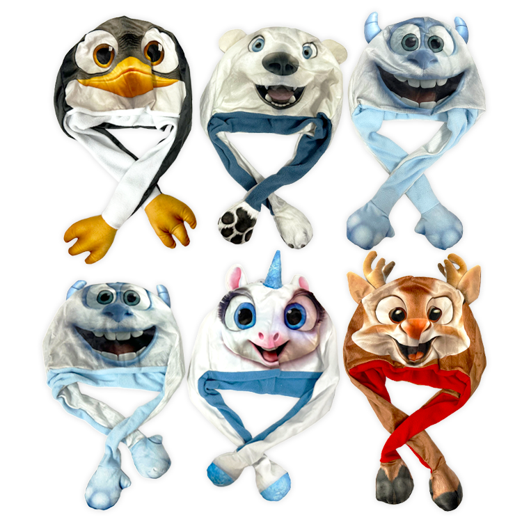 North Pole Fuzzies Yeti Gift Assortment Floor Display - 60 Pieces Per Retail Ready Display Kit 88612 NOVELTY INC