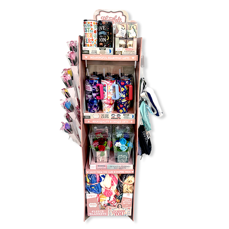 Heartfelt Sayings Gift Assortment Floor Display - 58 Pieces Per Retail Ready Display Kit 88614 KIPP BROTHERS