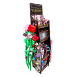 Valentines Day Rose Plush and Gift Assortment Floor Display - 78 Pieces Per Retail Ready Display Kit 88615 NOVELTY INC