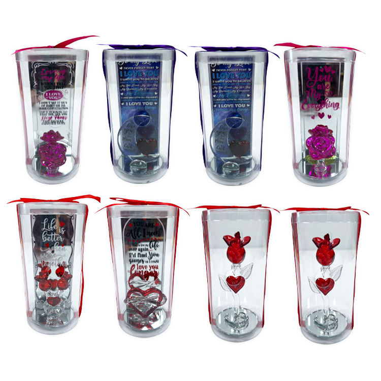 Valentines Day Glass Plush and Gift Assortment Floor Display - 56 Pieces Per Retail Ready Display Kit 88616 NOVELTY INC