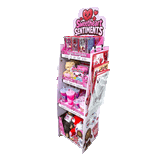 Valentines Day Glass Plush and Gift Assortment Floor Display - 56 Pieces Per Retail Ready Display Kit 88616