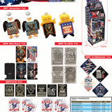 Patriotic USA 250 Floor Display - 58 Pieces Per Retail Ready Display Kit 88627