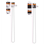 Exhibidor de Suelo Surtido de Cables Trenzados de Sincronización y Carga de 3 m - 24 Piezas por Kit de Exhibición Listo para Venta al por Menor 88628