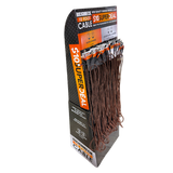 Exhibidor de Suelo Surtido de Cables Trenzados de Sincronización y Carga de 3 m - 24 Piezas por Kit de Exhibición Listo para Venta al por Menor 88628