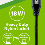Charging Cable Assortment 10FT - 6 Pieces Per Retail Ready Display 88629