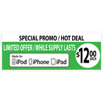 Merchandising Fixture - Lightning Charging Cable Sign ONLY 77860 NOVELTY INC