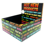 Merchandising Fixture - Corrugated Shelf Display ONLY 978120 NOVELTY INC