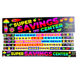 Merchandising Fixture - 3' Merchandising 7 Sign Set 978920 NOVELTY INC