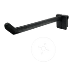 Merchandising Fixture - Long Black Plastic Pegs with Peg Stop - 18 Pieces Per Pack 986080 NOVELTY INC