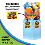 Merchandising Fixture - Generic Corrugated Dump Bin Floor Display ONLY 986340 NOVELTY INC