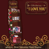 Valentines Day Rose Plush and Gift Assortment Floor Display - 78 Pieces Per Retail Ready Display Kit 88615 NOVELTY INC