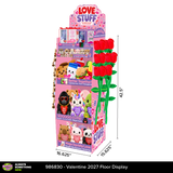 Valentine's Day Love Stuff Floor Display - 60 Pieces Per Retail Ready Display Kit 88638