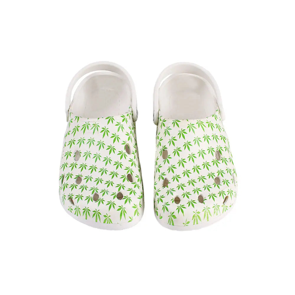 OG Kushies - Womens White Weedow Clog - 1 Pair Per Pack ALL STUFF 420