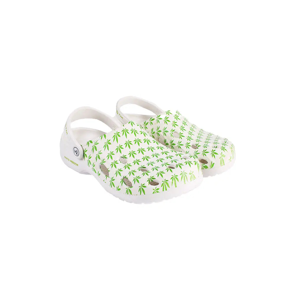 OG Kushies - Womens White Weedow Clog - 1 Pair Per Pack ALL STUFF 420