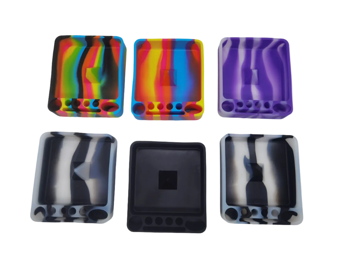 Silicone Ashtray with Assorted Colors - 6 Pieces Per Retail Ready Display 41496 SMOKEZILLA