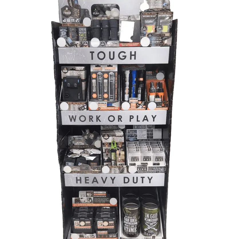 Curated Roughneck Patriotic Top Seller Floor Display 88660 NOVELTY INC