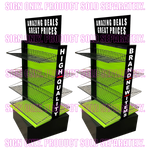 Merchandising Fixture - Smokezilla Spinner Rack Side Signage Set ONLY 979340 NOVELTY INC
