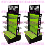 Merchandising Fixture - Smokezilla Spinner Rack Side Signage Set ONLY 979340 NOVELTY INC