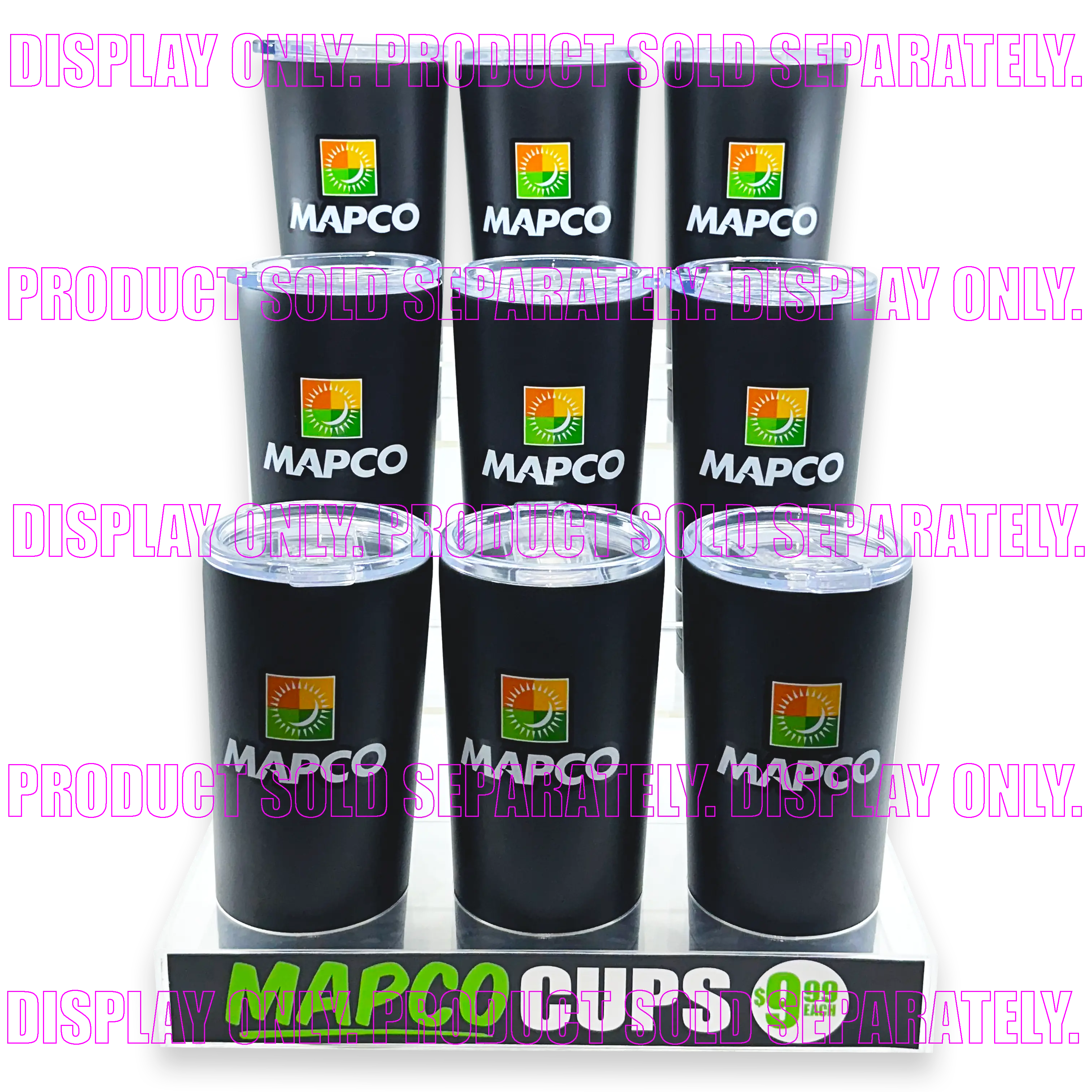 Merchandising Fixture - Lucite 20Oz Cup Display ONLY 977710 NOVELTY INC