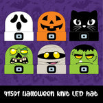 Halloween Knit Hat Beanie LED Light Assortment Floor Display - 36 Pieces Per Retail Ready Display  88463 KIPP BROTHERS