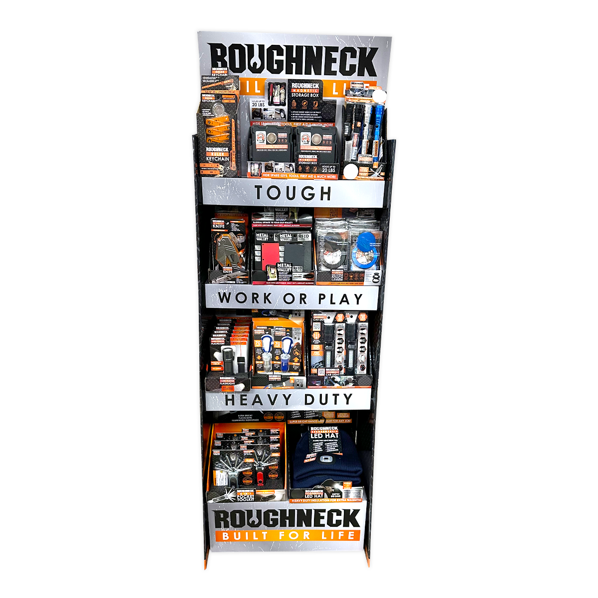 Roughneck - Impulse Tools Assortment Floor Display - 66 Pieces Per Retail Ready Display Kit 88618 ROUGHNECK