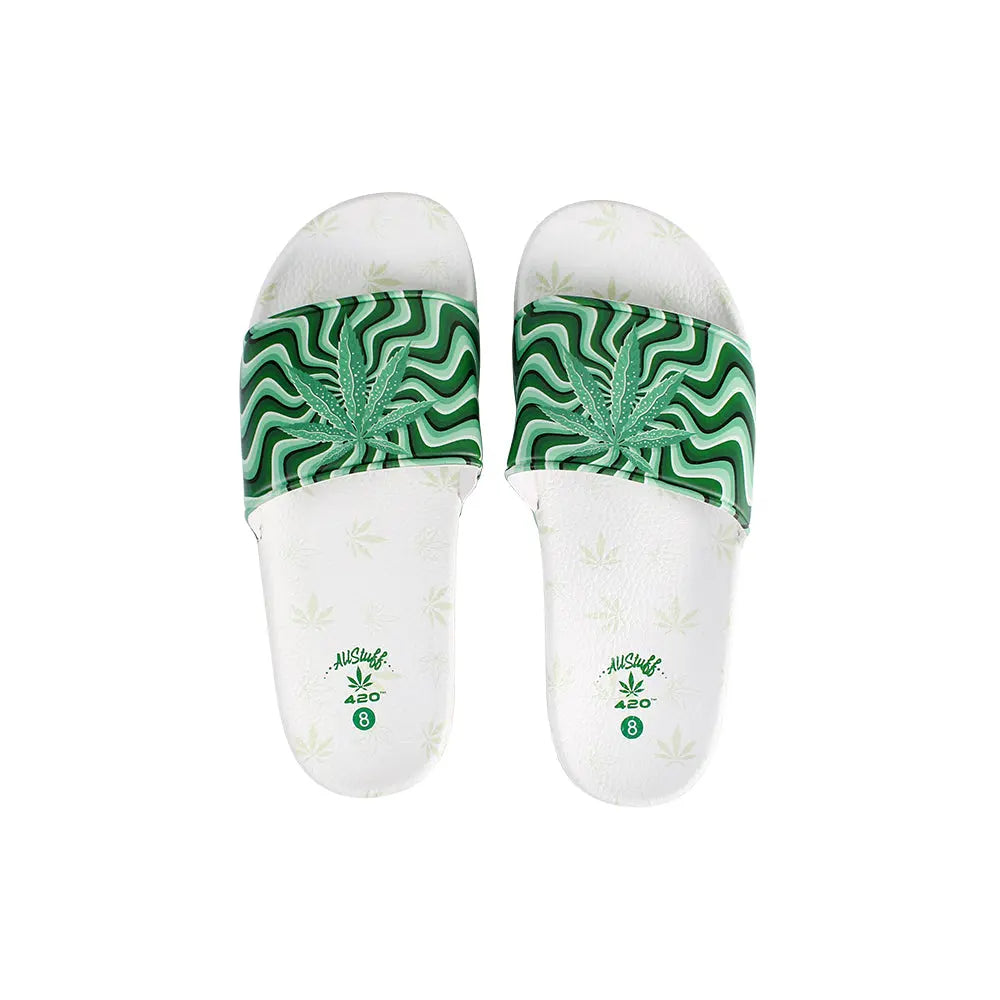 Himpy Slides - Mens Skywalker Alien White Sandal - 1 Pair Per Pack ALL STUFF 420