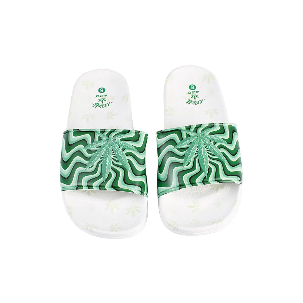 Himpy Slides - Mens Skywalker Alien White Sandal - 1 Pair Per Pack ALL STUFF 420