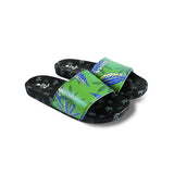 Himpy Slides - Mens Tropicana Cookies Dark Green Sandal - 1 Pair Per Pack ALL STUFF 420