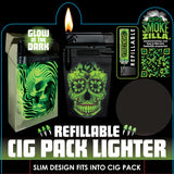 GID Cigarette Pack Thin Lighter - 12 Pieces Per Retail Ready Display 25284 SMOKEZILLA