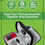 Tech Accessories Organizer Storage Bag - 6 Pieces Per Retail Ready Display 25485 GADGET GEAR