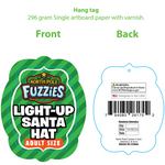 Light Up Christmas Santa Winter Hat with Merchandising Hang Strip - 6 Pieces Per Pack 26170 NOVELTY INC