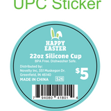 Easter Silicone 22oz Super Cups - 12 Pieces Per Pack 41801 ROUGHNECK