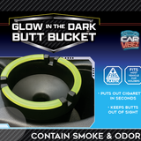 Glow In The Dark Butt Bucket Ashtray - 2 Per Retail Ready Display 41804