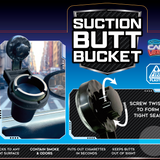 Suction Butt Bucket Ashtray - 6 Pieces Per Retail Ready Display 26259