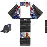 USA 250 Patriotic All-American Ball Cap Hat - 6 Pieces Per Retail Ready Display 26553