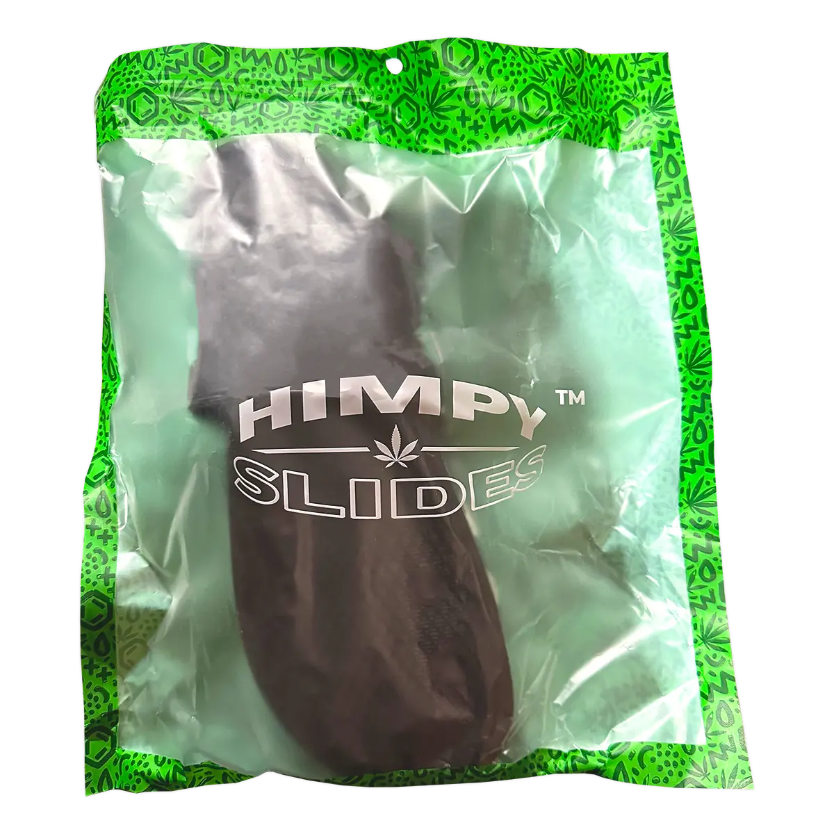 Himpy Slides - Mens Pineapple Express Black Sandal - 1 Pair Per Pack ALL STUFF 420