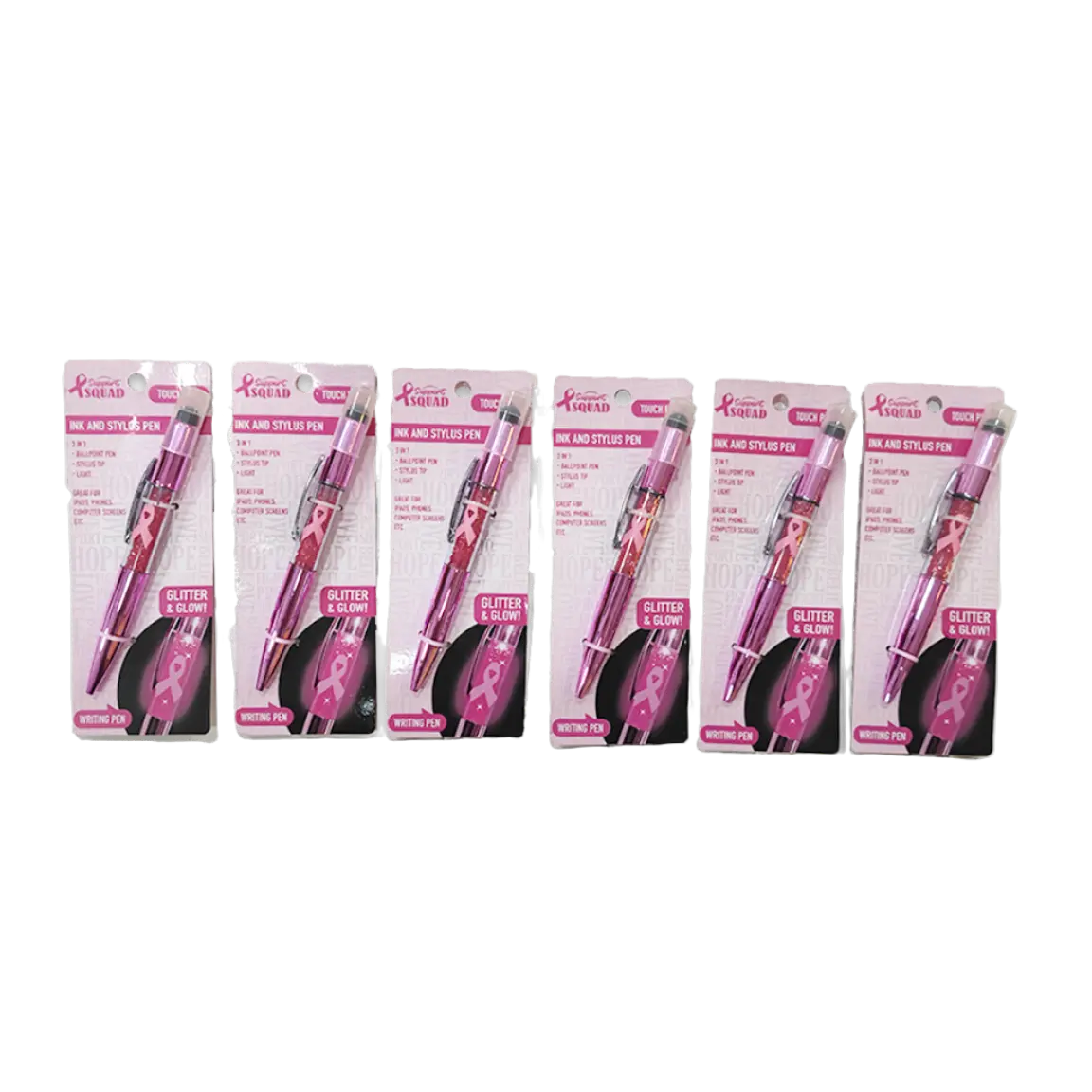 Breast Cancer Awareness Pink Support Squad Assortment Floor Display - 89 Pieces Per Retail Ready Display 88560 NOVELTY INC