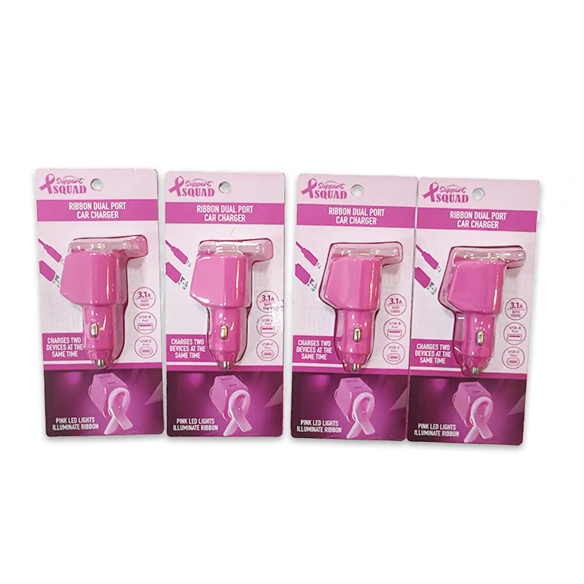 Breast Cancer Awareness Pink Support Squad Assortment Floor Display - 89 Pieces Per Retail Ready Display 88560 NOVELTY INC