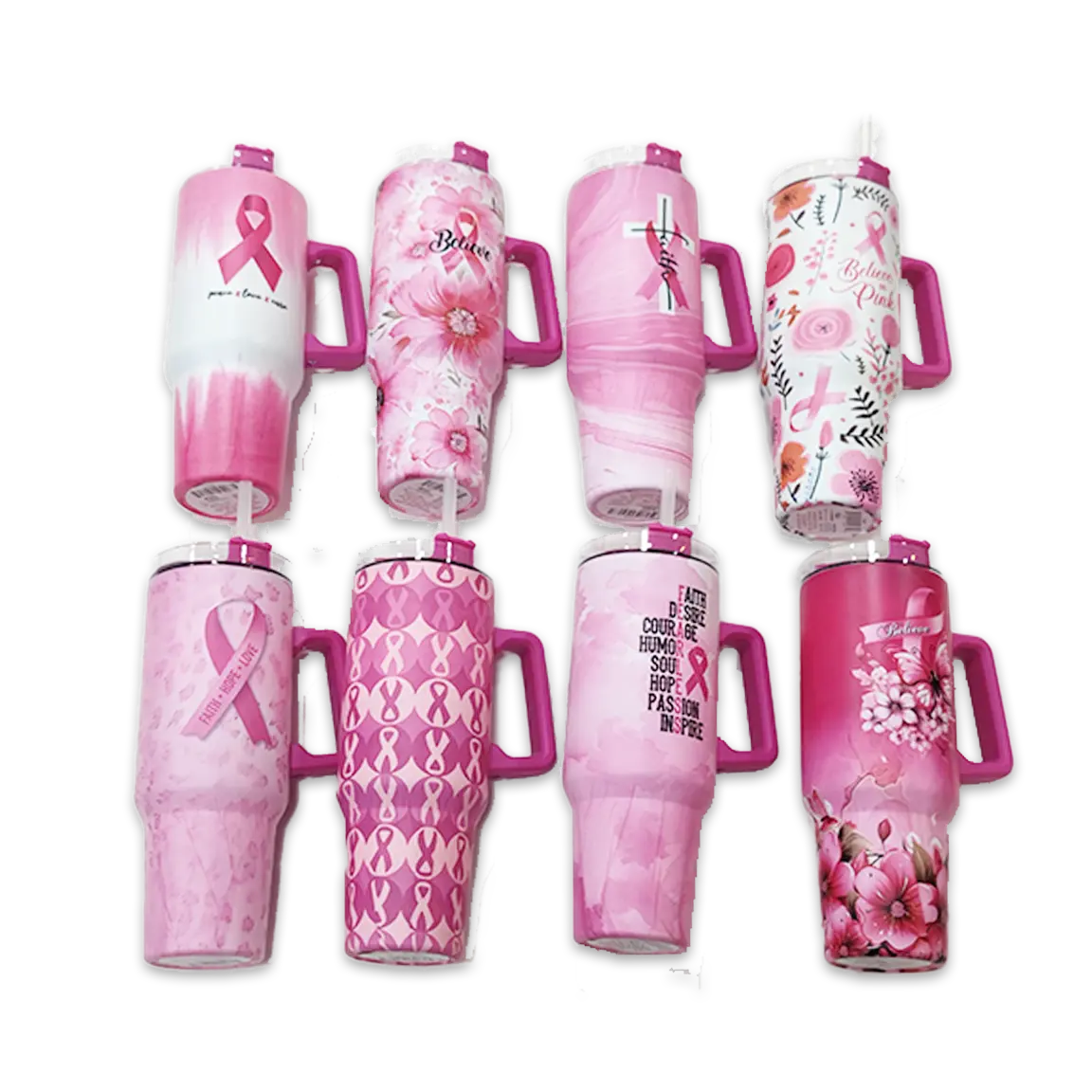 Breast Cancer Awareness Pink Support Squad Assortment Floor Display - 89 Pieces Per Retail Ready Display 88560 NOVELTY INC
