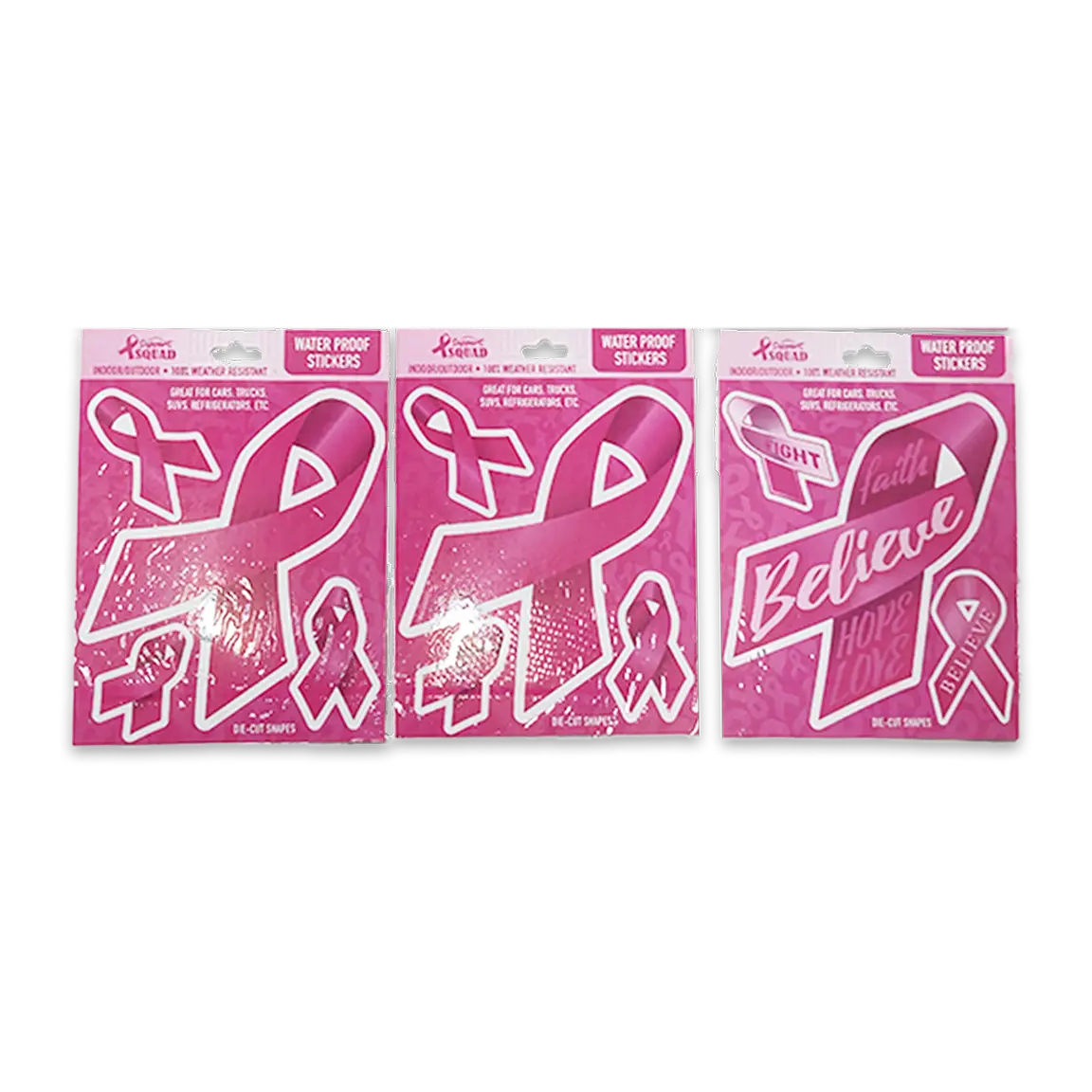 Breast Cancer Awareness Pink Support Squad Assortment Floor Display - 89 Pieces Per Retail Ready Display 88560 NOVELTY INC