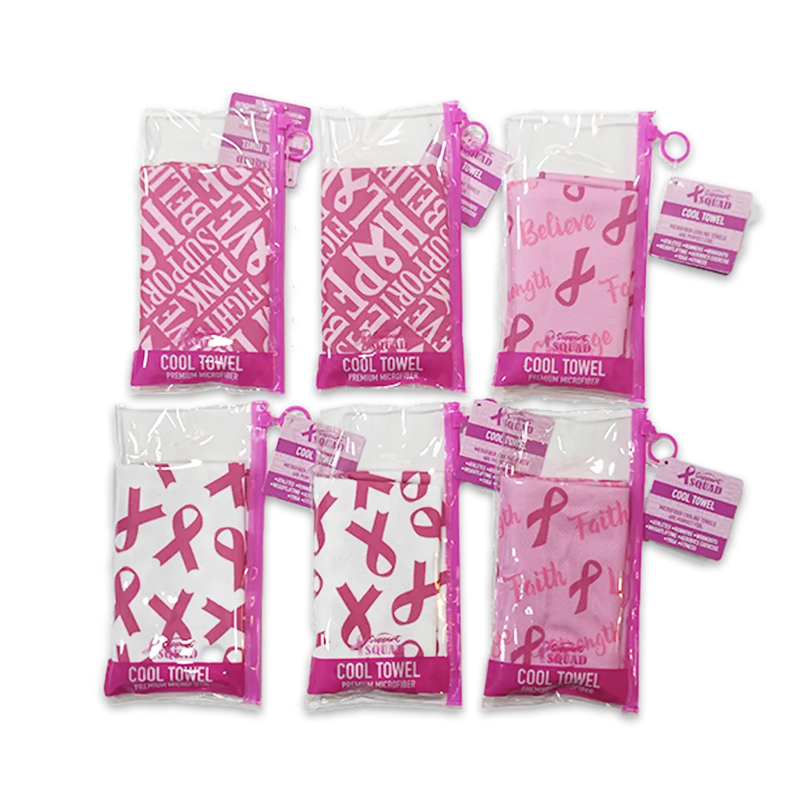 Breast Cancer Awareness Pink Support Squad Assortment Floor Display - 89 Pieces Per Retail Ready Display 88560 NOVELTY INC